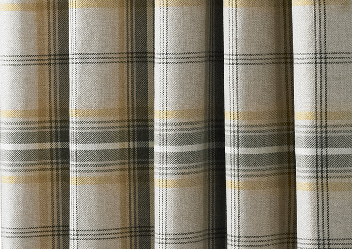 Aviemore Eyelet, Ochre - Ready Made Curtains - Image 5